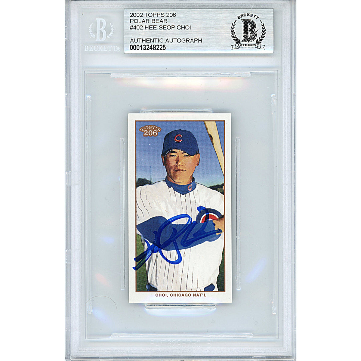 Hee Seop Polar Bear Autographed Trading Card Beckett BGS