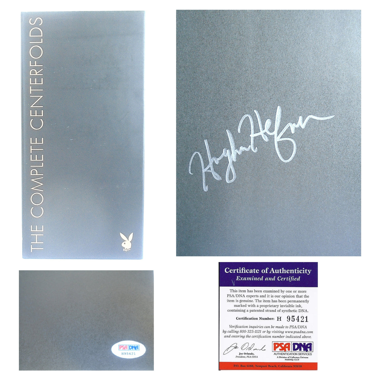 Hugh Hefner Autographed Playboy The Signed Photo PSA