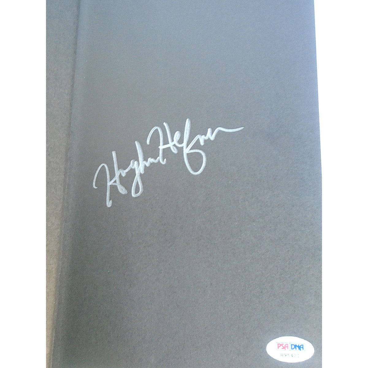 Hugh Hefner Autographed Playboy The Auto Photo PSA