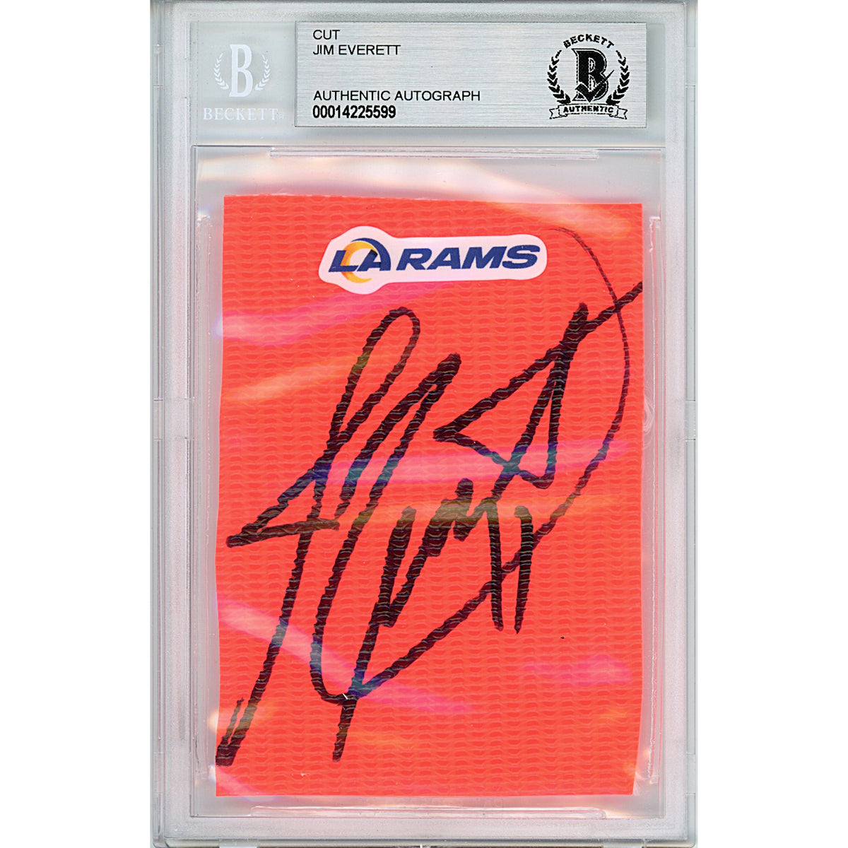 Jim Everett Autographed Cut Signature Beckett BAS