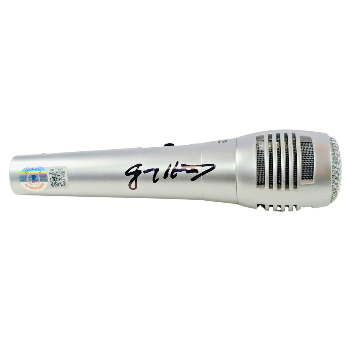 Jimmy Hart Autographed Microphone Auto Photo Beckett BAS