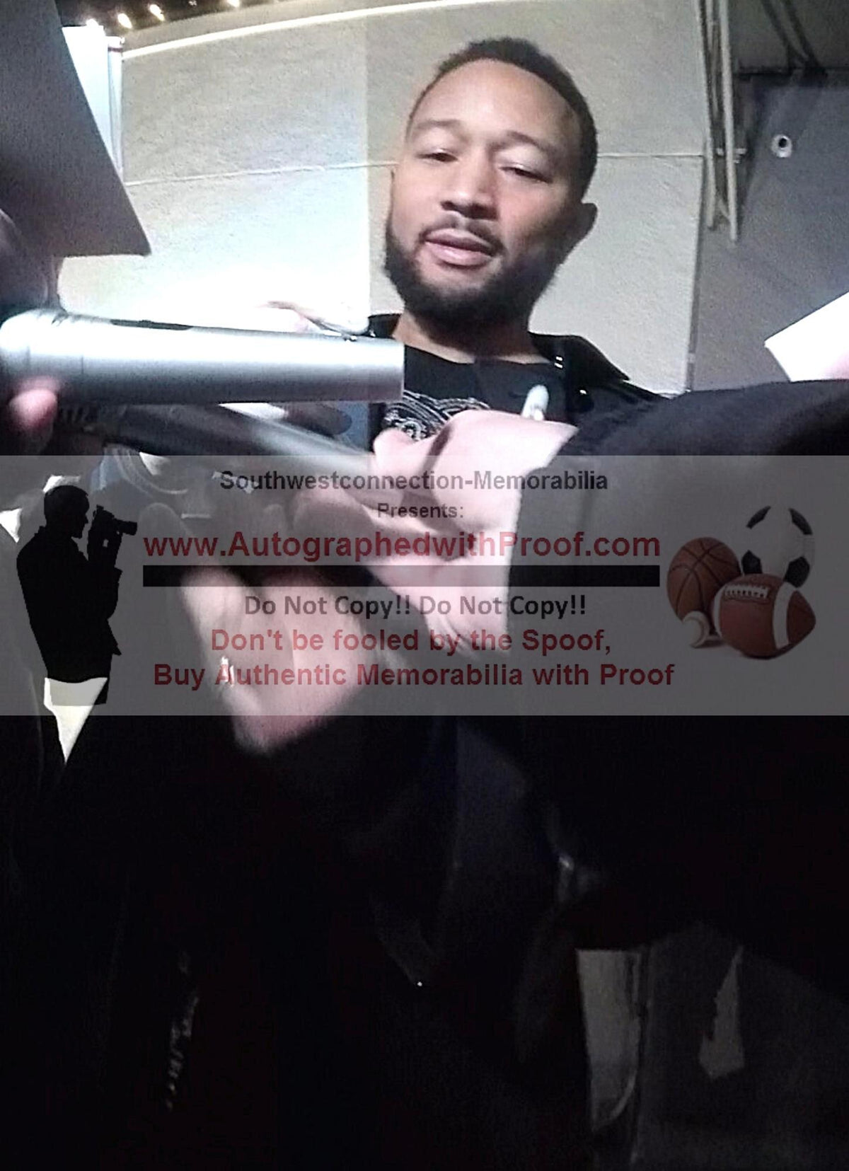 John Legend Autographed Microphone Signed Photo Beckett BAS