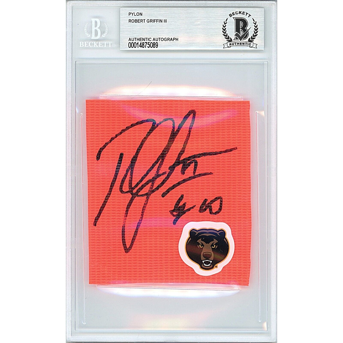 Robert Griffin Autographed Cut Signature Beckett BAS