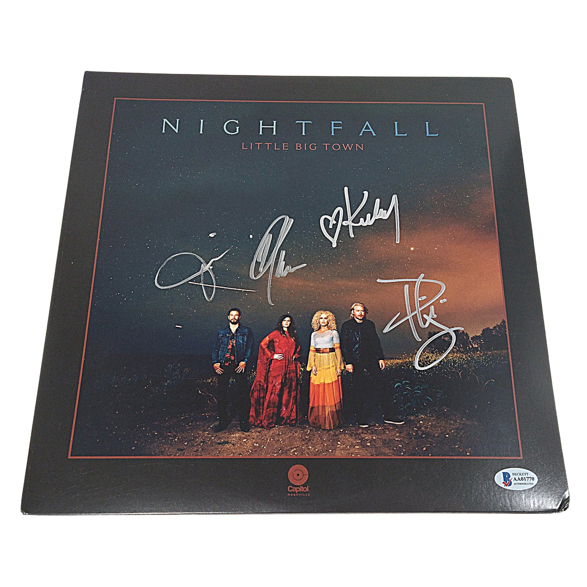 Little Big Autographed Nightfall Vinyl Trading Card Beckett BAS
