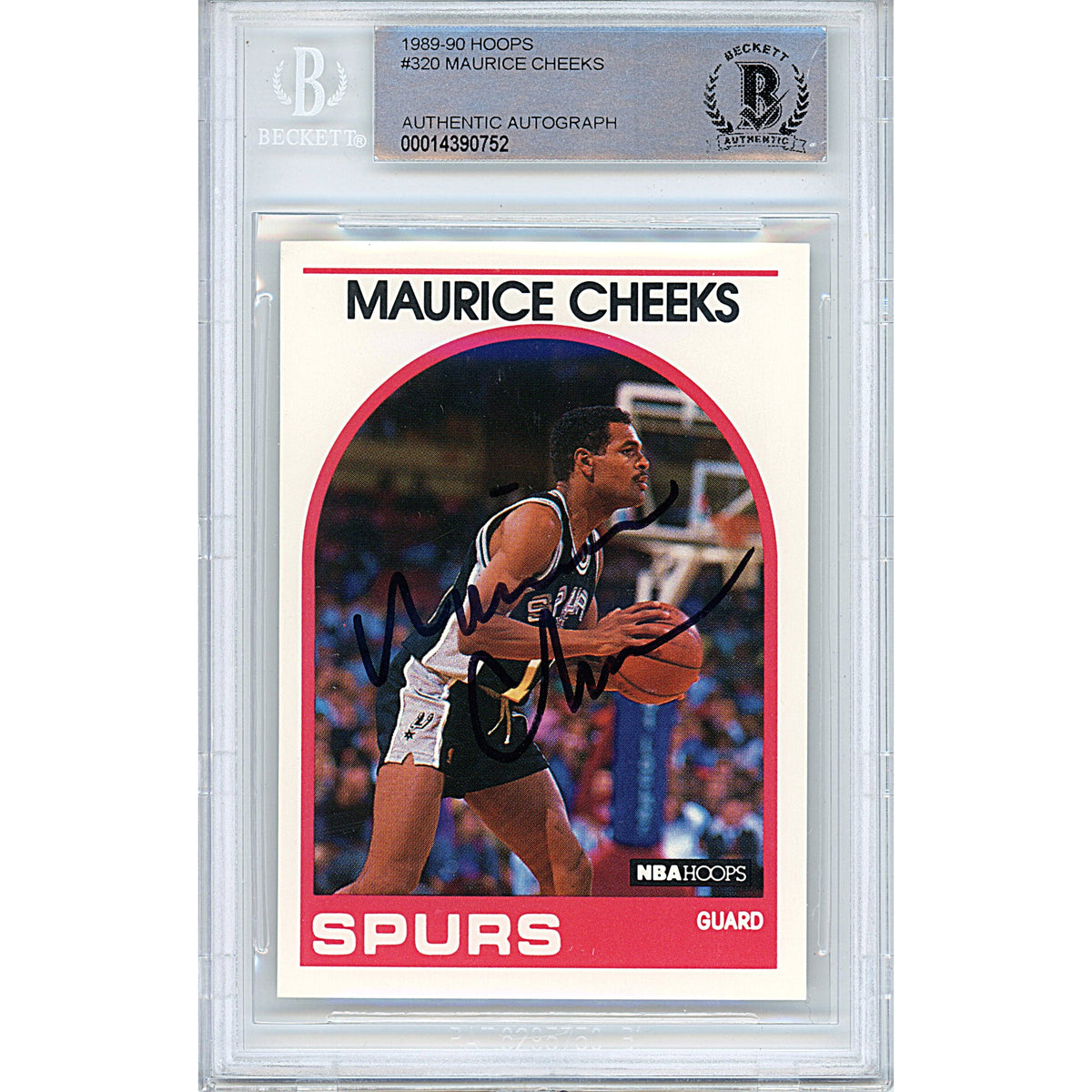 Maurice Mo Cheeks Signed San Autographed Trading Card Beckett BGS