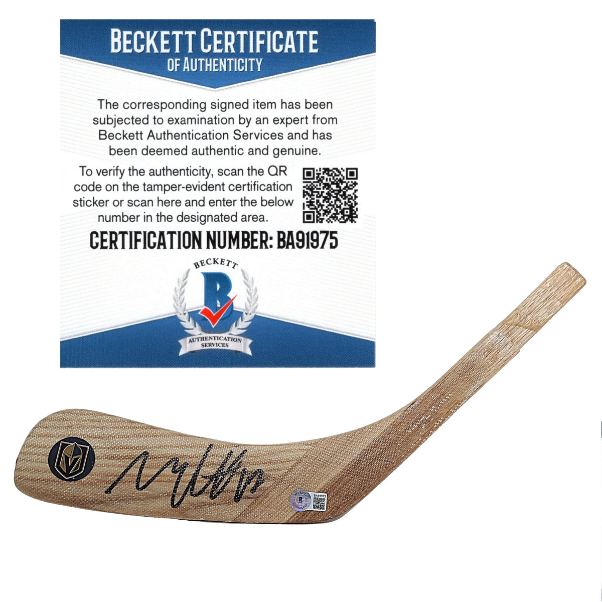 Max Pacioretty Signed Vegas Golden Autographed Photo Beckett BAS