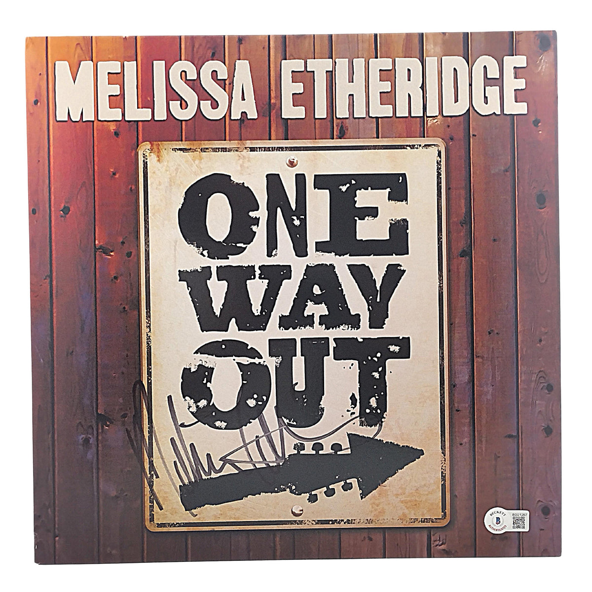 Melissa Etheridge Signed One Way Photo Beckett BAS