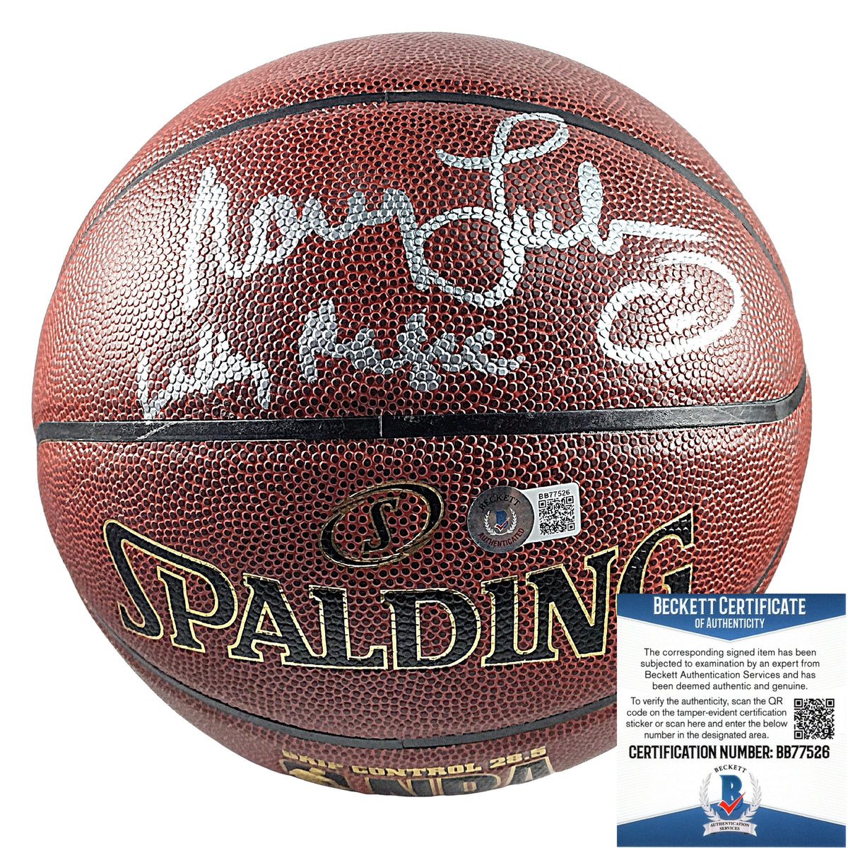 Nancy Lieberman Signed Spalding Autographed Photo Beckett BAS