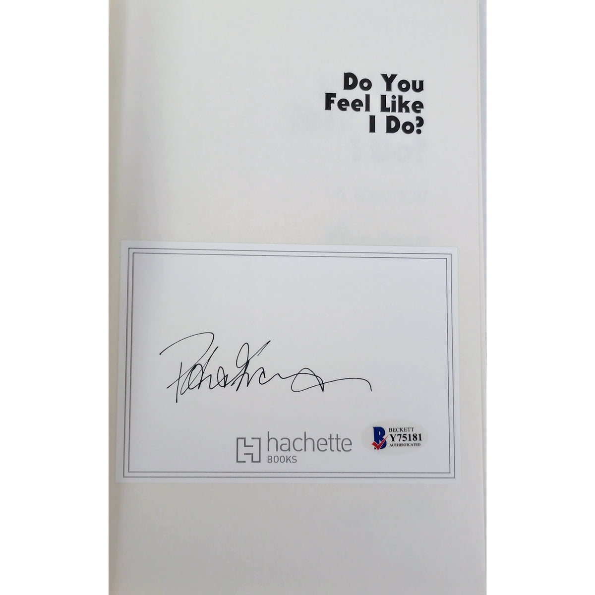 Peter Frampton Signed Do You Autograph Book Beckett BAS