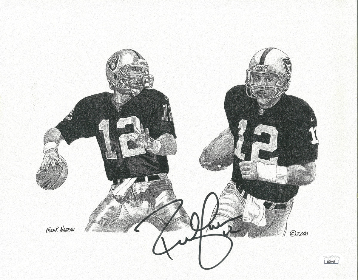 Rich Gannon Signed Oakland Raiders Helmet JSA