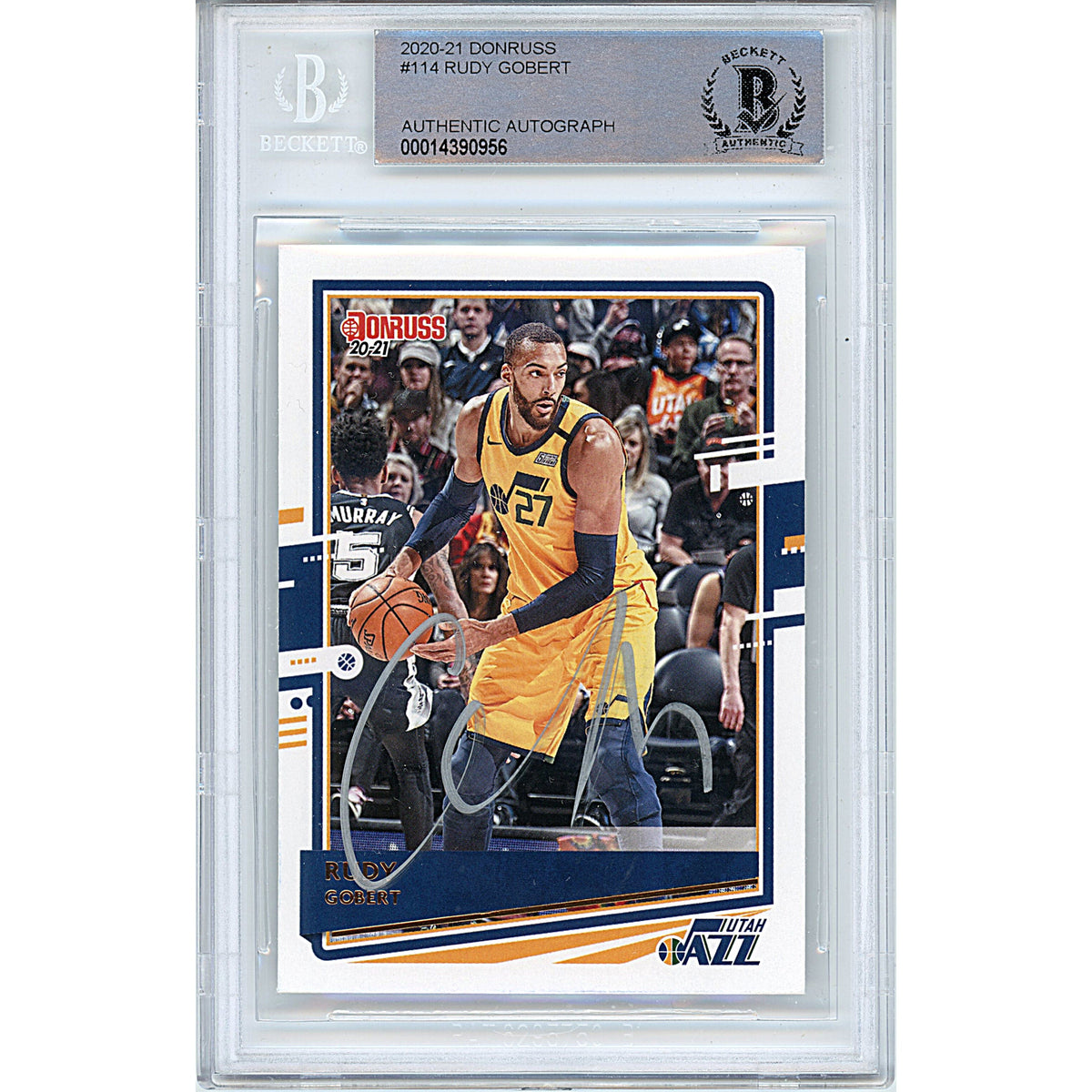 Rudy Gobert Signed Utah Jazz Autographed Trading Card Beckett BGS