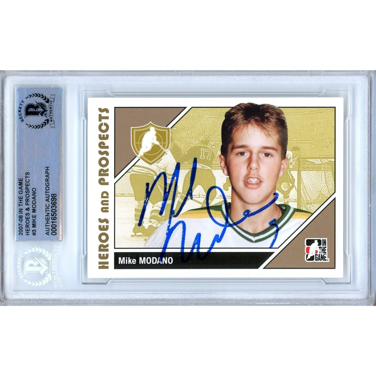 Mike Modano Dallas Stars Signed Autographed Trading Card Beckett BAS