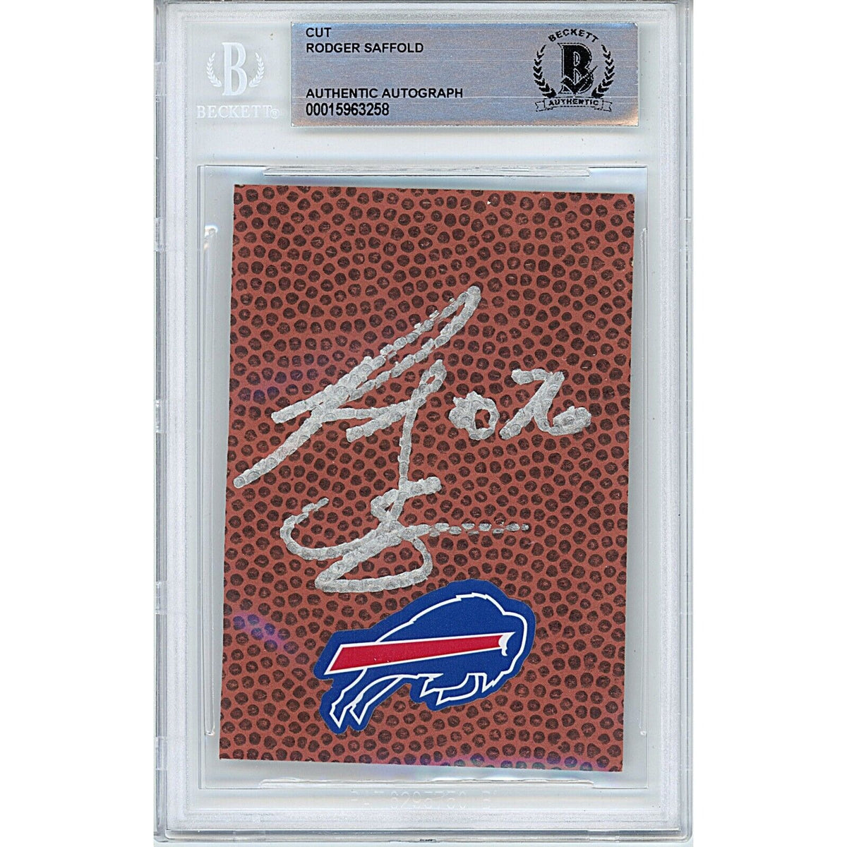 Rodger Saffold Buffalo Bills Signed Autographed Cut Signature Beckett BAS