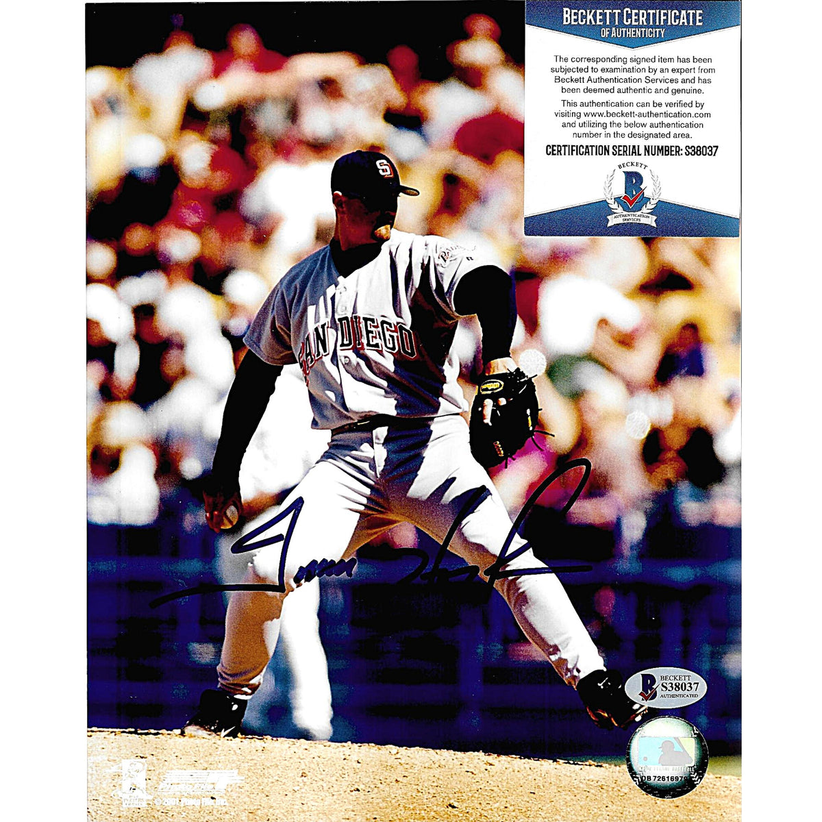Trevor Hoffman Signed San Diego Autographed Jersey Beckett BAS