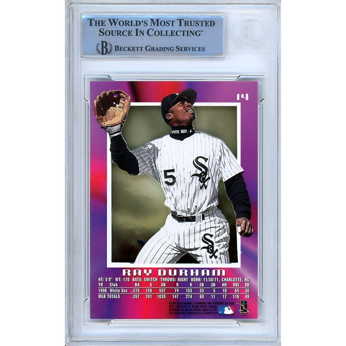 Ray Durham Chicago White Sox Signed Trading Card Beckett BAS