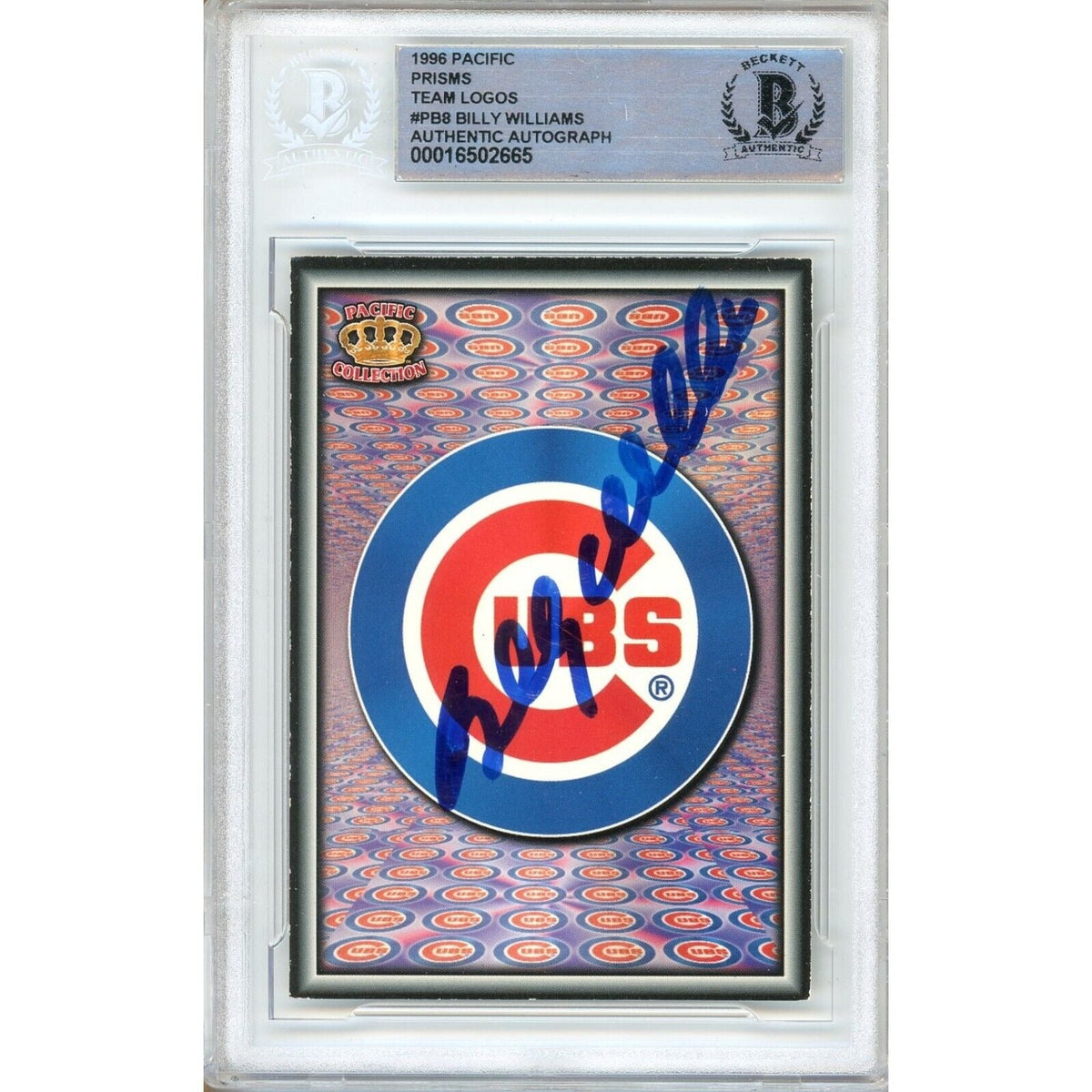 Billy Williams Chicago Cubs Autographed Trading Card Beckett BAS